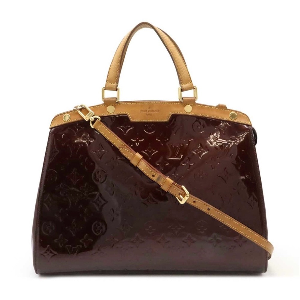 🛑SOLD🛑 Louis Vuitton Monogram Vernis GM Tote Bag Amarante - Picture 10 of 14